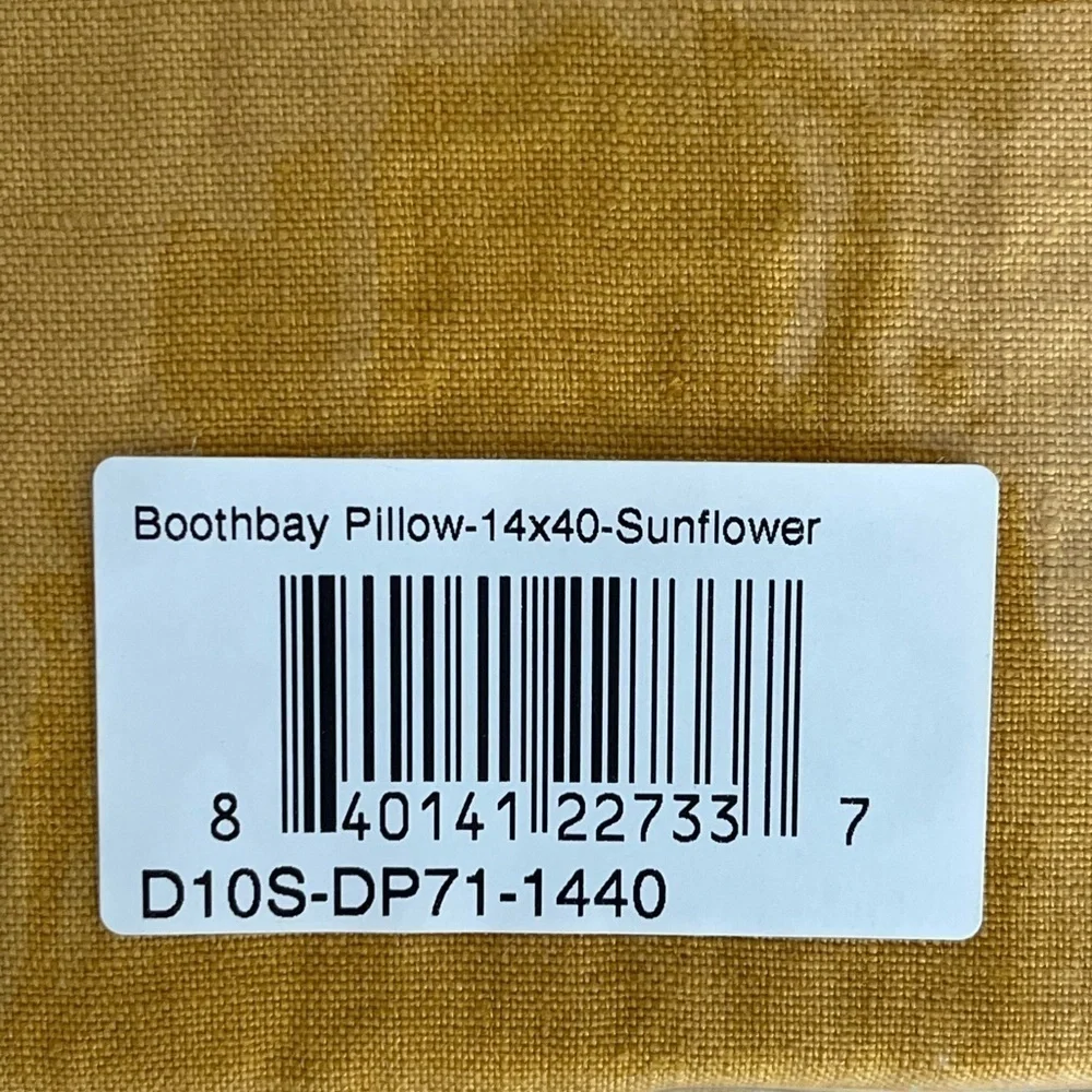 Serena & Lily 100% Linen Boothbay Sunflower 14”x40” Pillow Cover NWT Coastal
